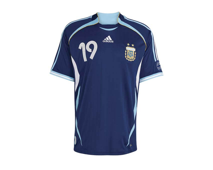  AFA サッカーシャツ ブルー ブラック Adidas Jersey Argentina AFA Away 2006 | NOIRFONCE