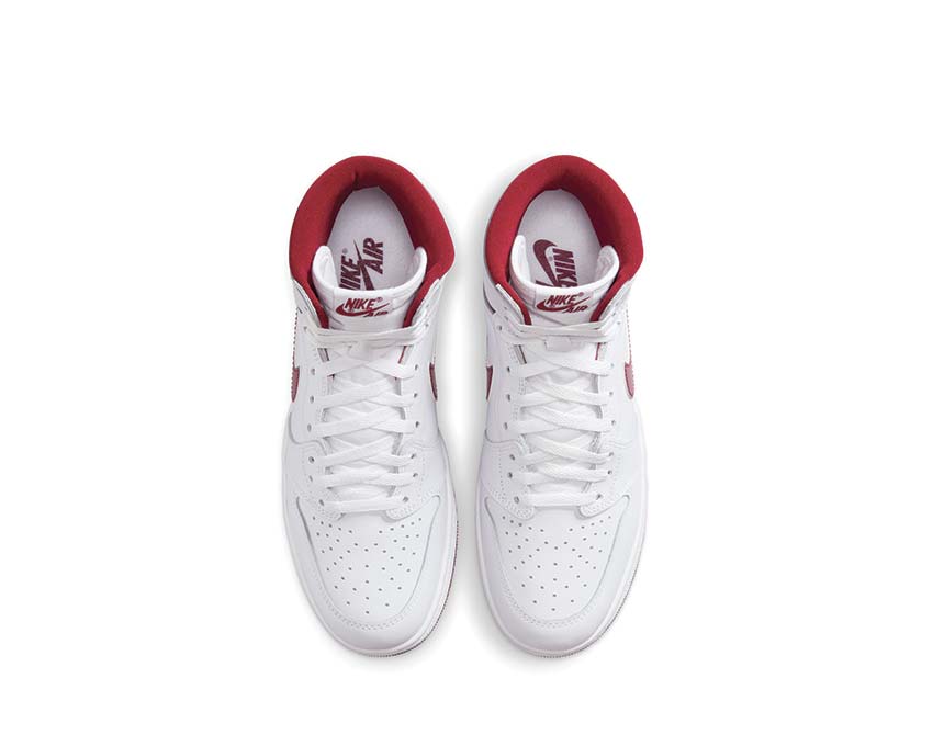 Air Jordan 1 High '85 "Metallic Burgundy" White / Team Red - White BQ4422-161