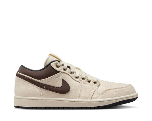 Air Jordan 1 Low Premium Pale Ivory / Baroque Brown - Off Noir IB8058-110