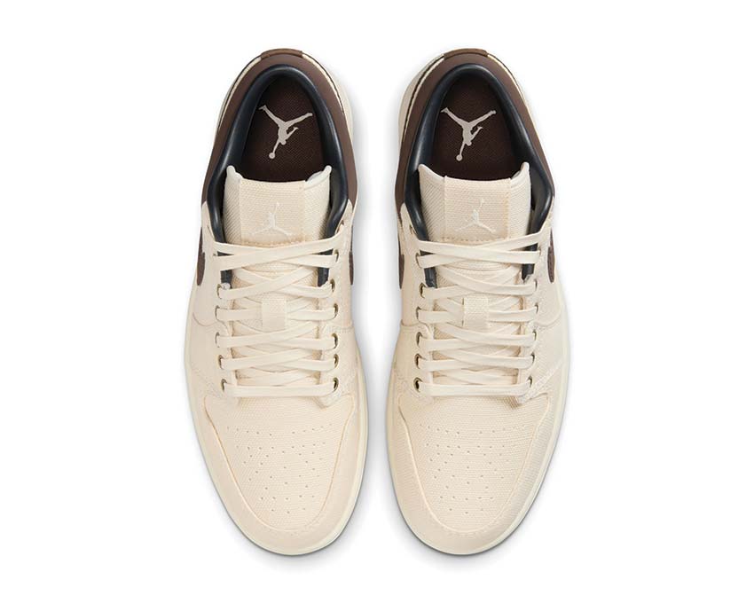 Air Jordan 1 Low Premium Pale Ivory / Baroque Brown - Off Noir IB8058-110