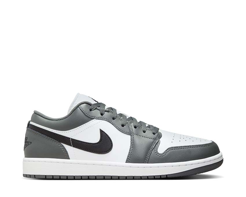 Air Jordan 1 Low White / Black - Iron Grey 553558-152
