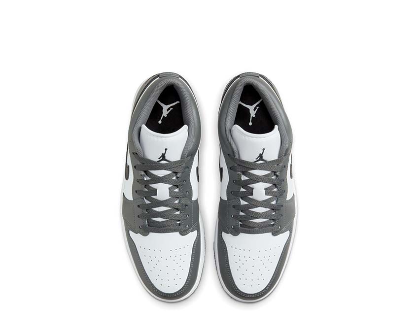 Air Jordan 1 Low White / Black - Iron Grey 553558-152