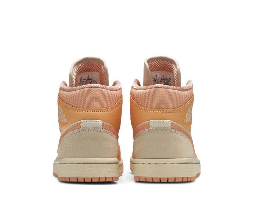 Air Jordan 1 Mid Atomic Orange / Apricot Agate - Terra Blush DH4270-800