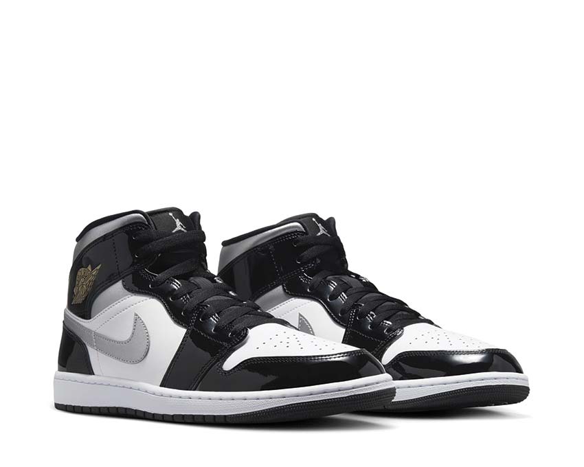 Air Jordan 1 Mid SE Black / Metallic Silver - White HV0789-010