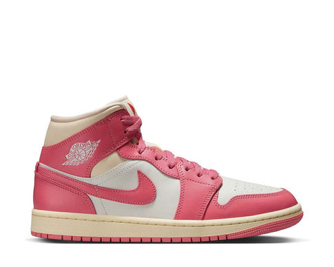 Air Jordan 1 Mid Sail / Pink Salt - Guava Ice - Muslin BQ6472-109