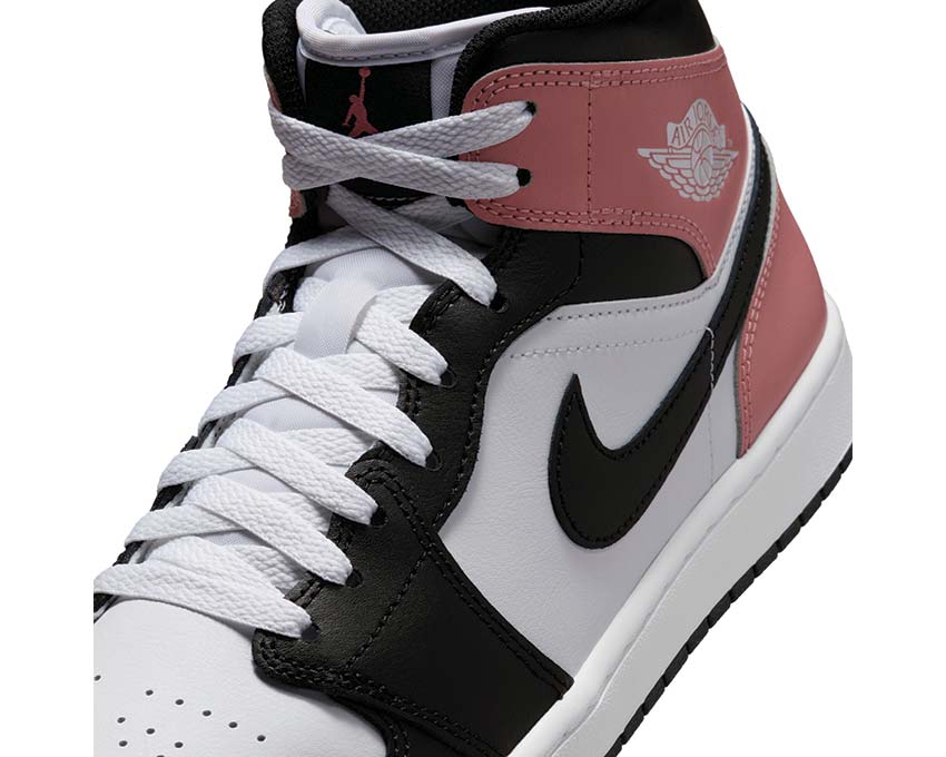 Air Jordan 1 Mid  White / Black - Rust Pink DQ8426-100