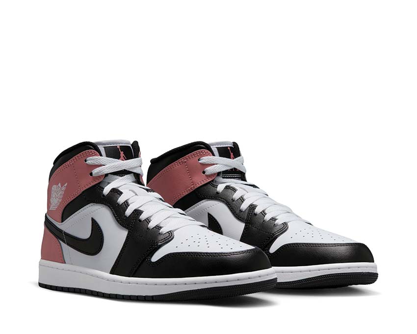 Air Jordan 1 Mid  White / Black - Rust Pink DQ8426-100