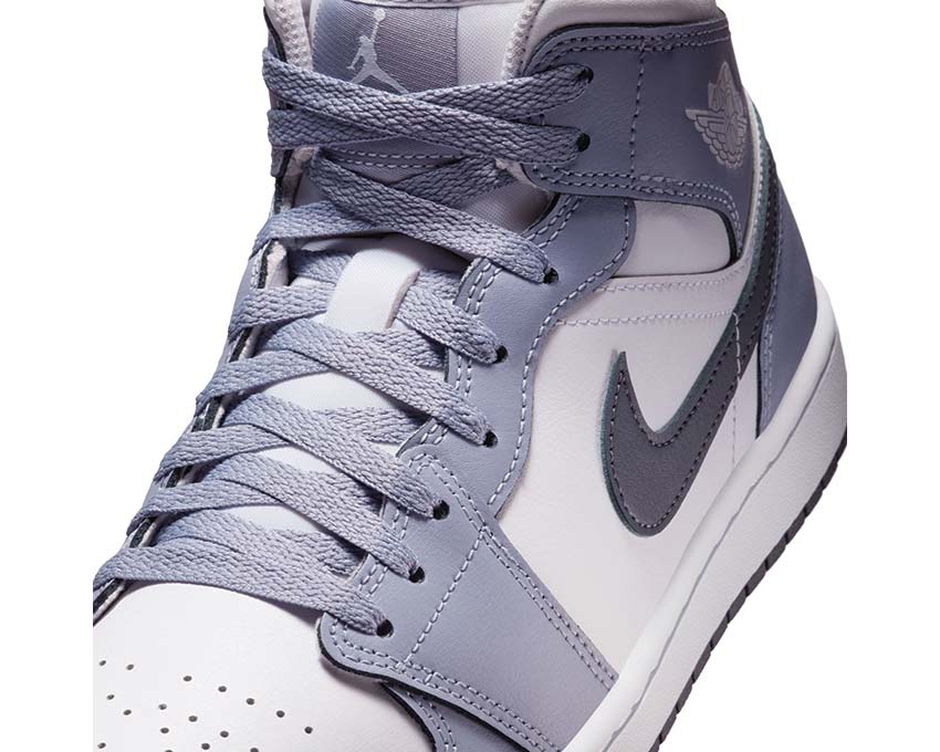 Air Jordan 1 Mid White / Dark Blue Grey - Indigo Haze DQ8426-145