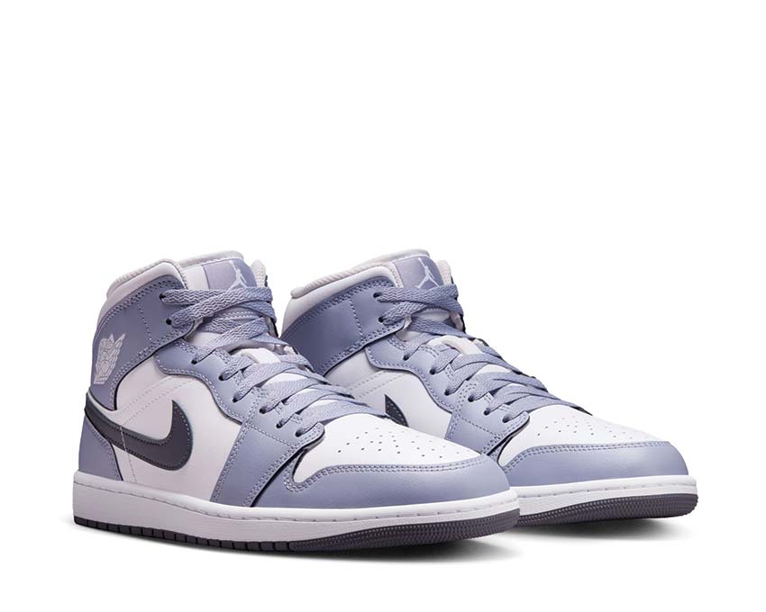 Air Jordan 1 Mid White / Dark Blue Grey - Indigo Haze DQ8426-145
