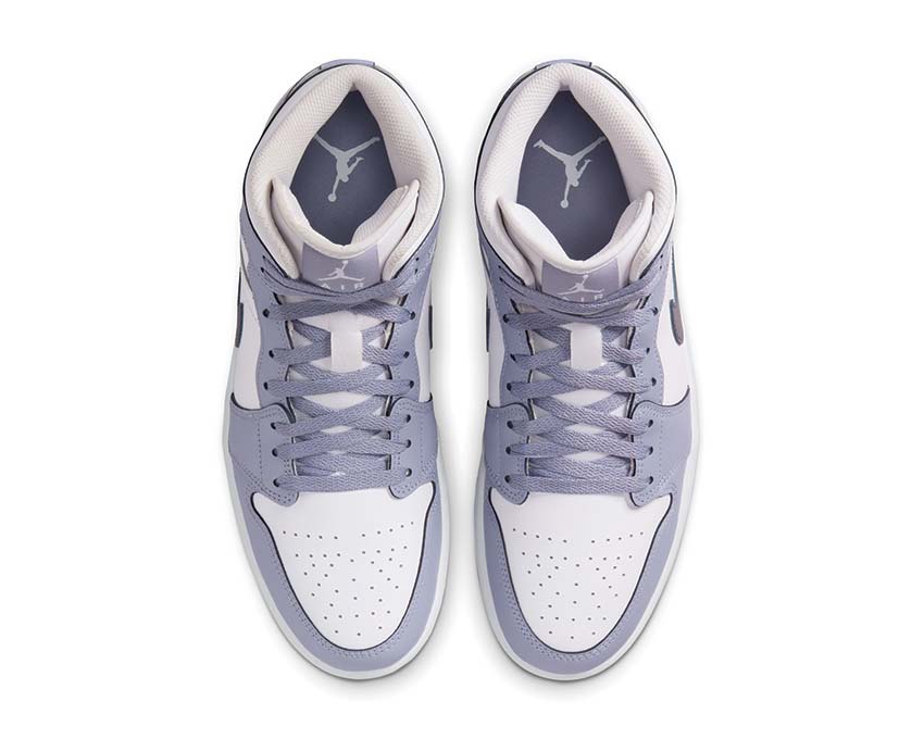 Air Jordan 1 Mid White / Dark Blue Grey - Indigo Haze DQ8426-145