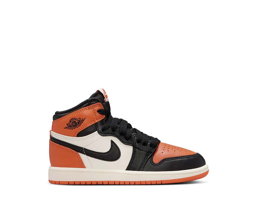 Air Jordan 1 Retro High OG PS  Black / Black - Sail - Starfish FD1412-008