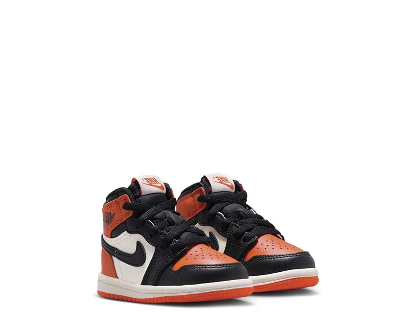 Air Jordan 1 Retro High OG TD Black / Black - Sail - Starfish FD1413-008