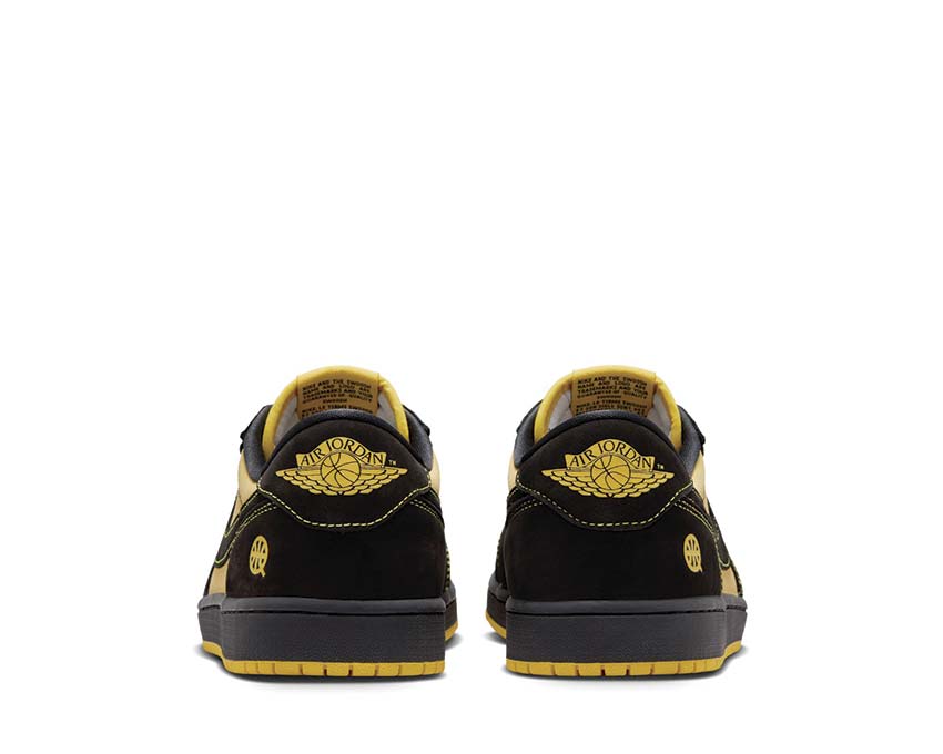 Air Jordan 1 Retro Low Quai 54 Black / Tour Yellow - Chile Red  IB8836-007