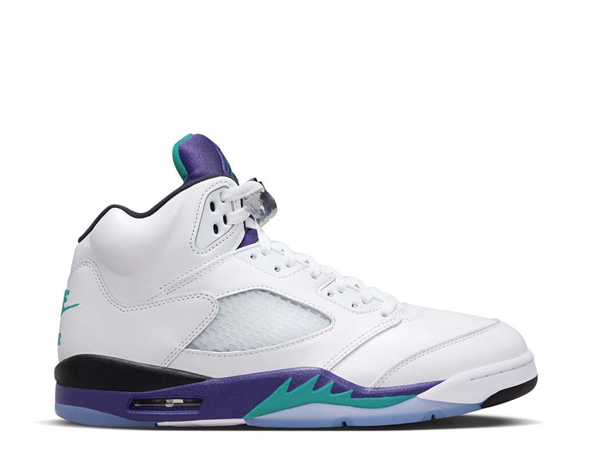 Air Jordan 5 Retro OG White/New Emerald-Grape Ice-Black HQ7978-100