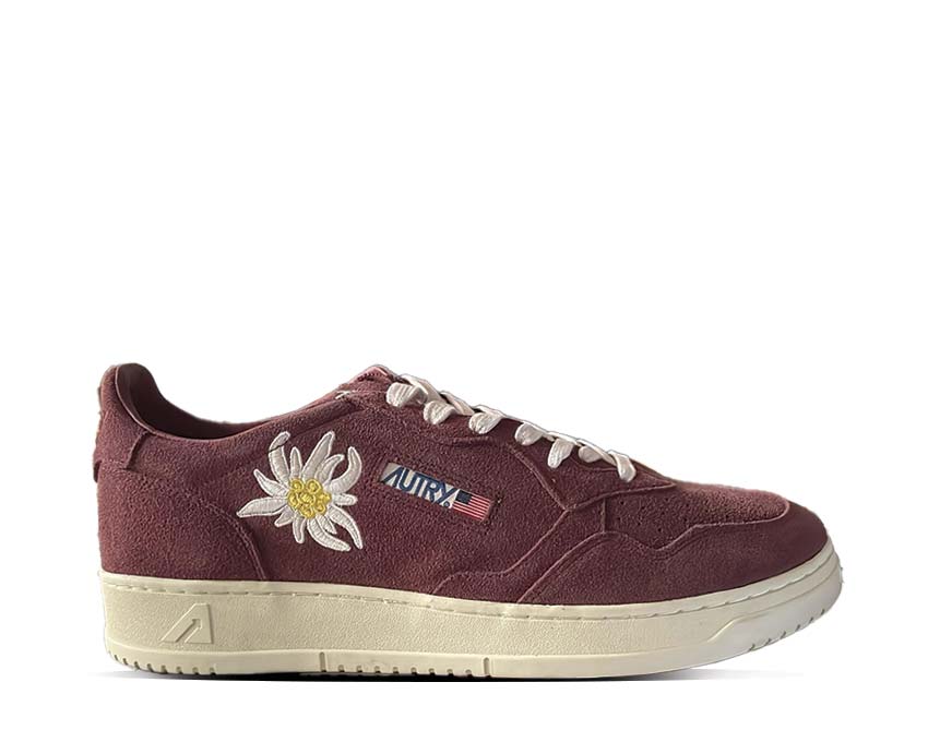 Autry Medalist Low Burgundy / Beige AULMUW01