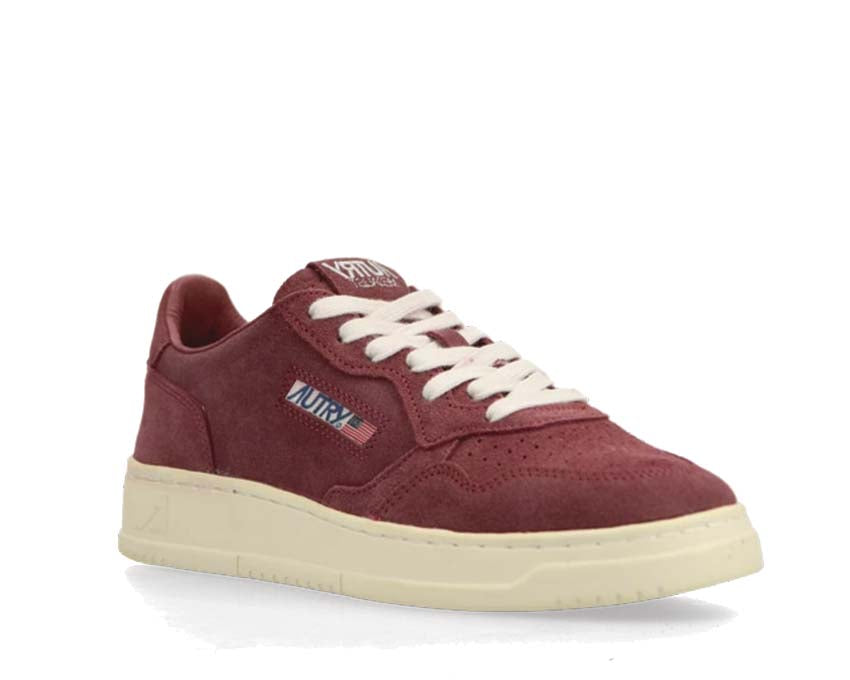 Autry Medalist Low Burgundy / Beige AULMUW01