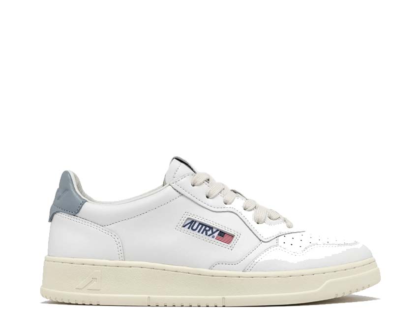 Autry Medalist Low  Leat / Leat Wht - Slv Blue AULWLL79