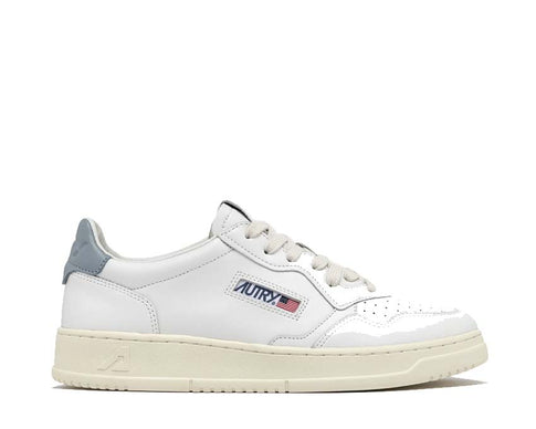 Autry Medalist Low  Leat / Leat Wht - Slv Blue AULWLL79