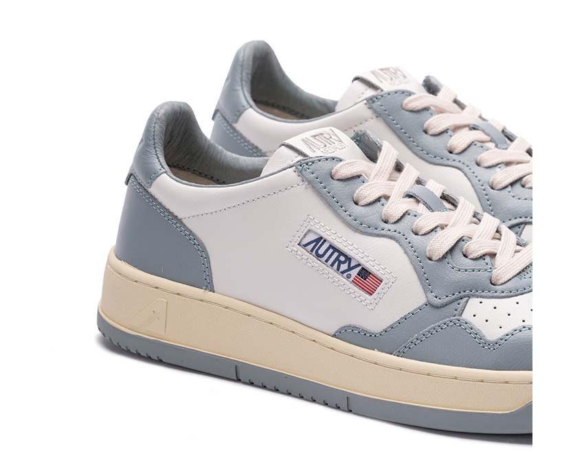 Autry Medalist Low  Leat / Leat Wht - Slvblue AULMWB56