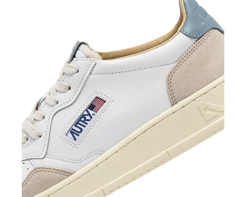 Autry Medalist Low Leat / Suede - Silver Blue AULWLS79