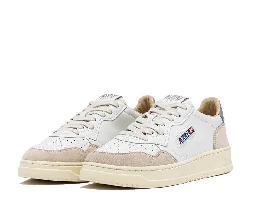 Autry Medalist Low Leat / Suede - Silver Blue AULWLS79