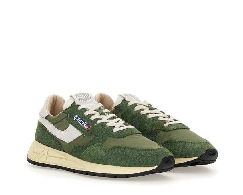 Autry Reelwind Low Nylon / Crack White / Mil WWLMNC16