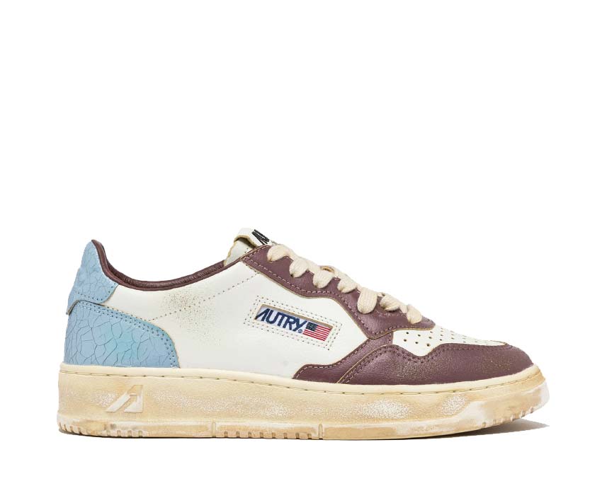 Autry Super Vintage Low Leat / Leat Wht- Cel Rtup AVLMSV47