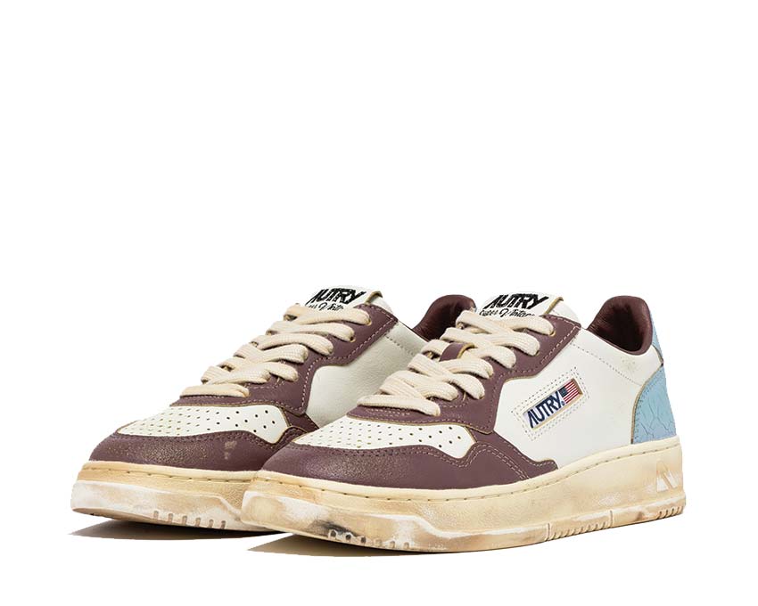 Autry Super Vintage Low Leat / Leat Wht- Cel Rtup AVLMSV47