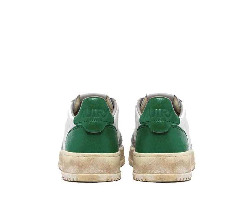 Autry Super Vintage Low Leat / Leat Wht - Grn Grey AVLMSV02