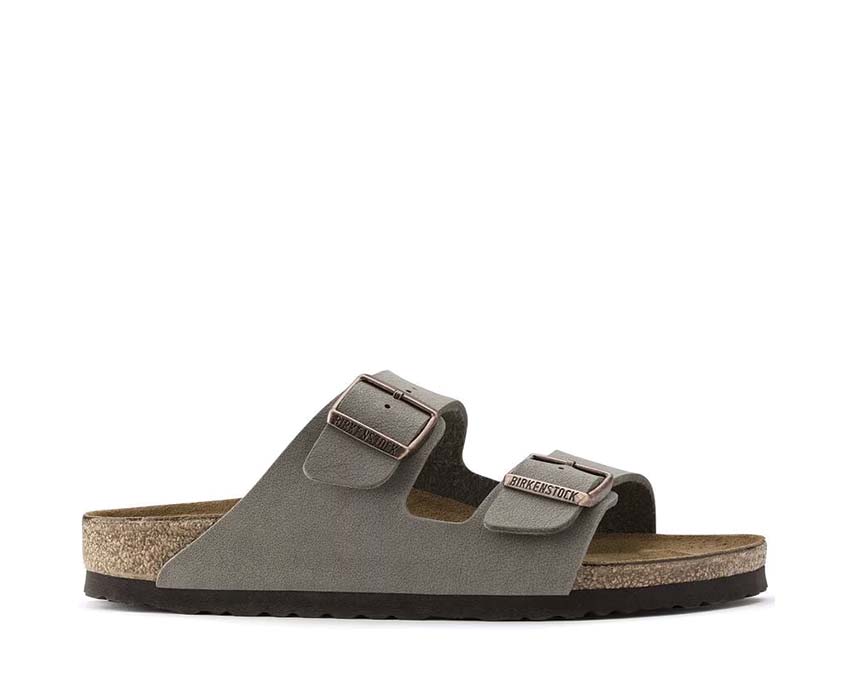 Birkenstock Arizona BS Birko / Flor Birkibuc - Stone 0151213