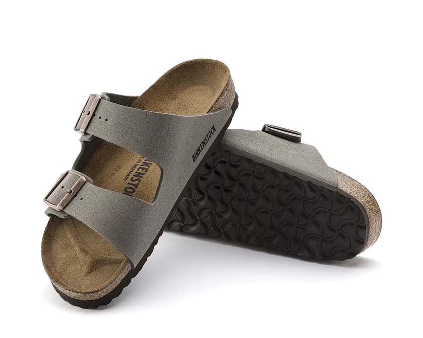Birkenstock Arizona BS Birko / Flor Birkibuc - Stone 0151213