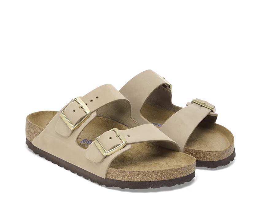 Birkenstock Arizona Soft Footbed Nubuck Sandcastle 1019016