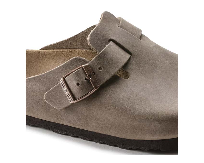 Birkenstock Boston Suede Natural Leather Oiled - Tabacco Brown 0960811