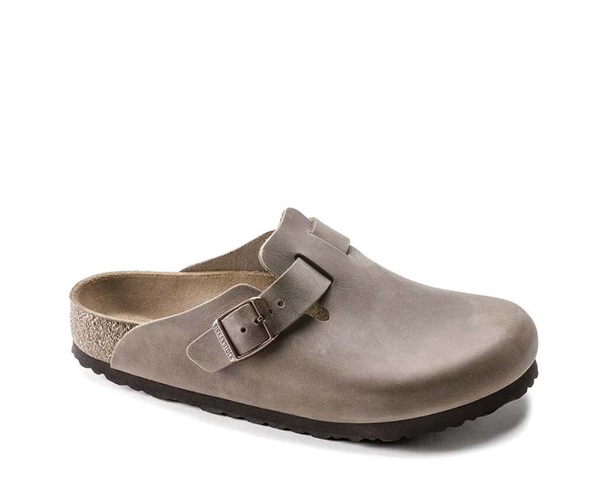 Birkenstock Boston Suede Natural Leather Oiled - Tabacco Brown 0960811