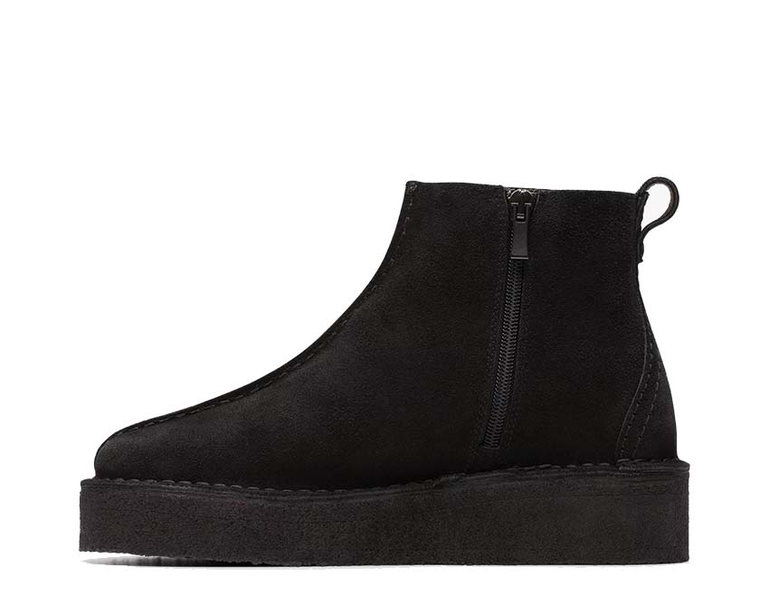 Clarks Clae herbie textile oyster mens premium sneakers Black Suede 26173492