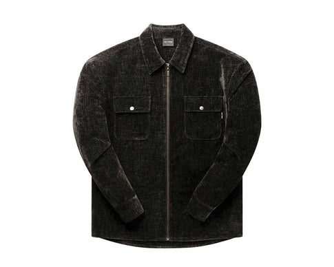 Daily Paper Hakim Velvet LS Shirt Black 2421090