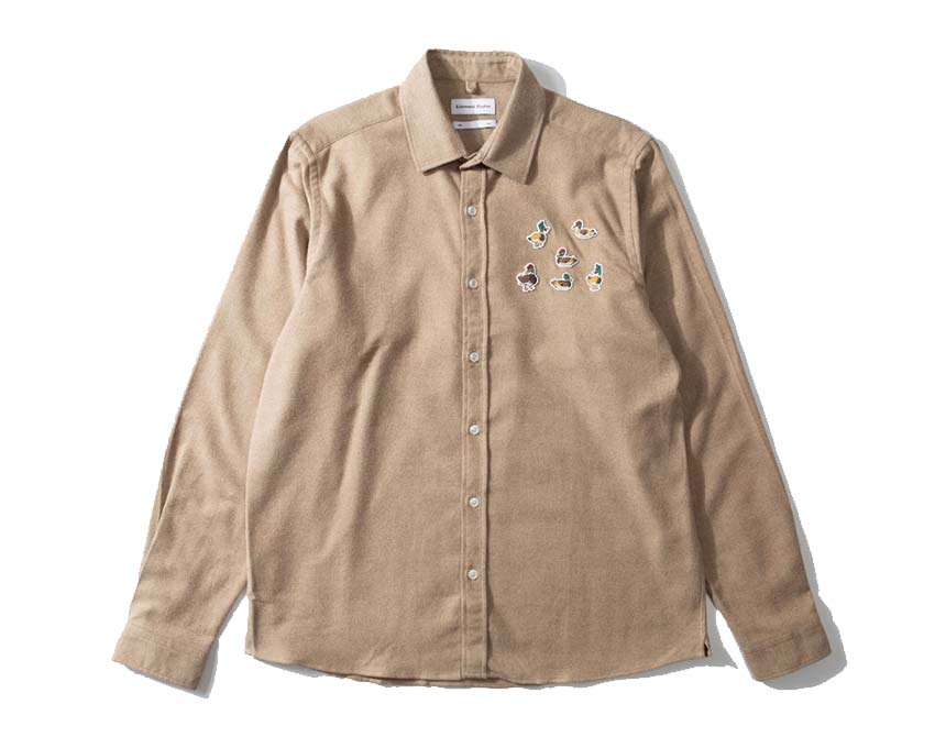 Edmmond Studios 10 Years Shirt Plain Brown 324-10-28750