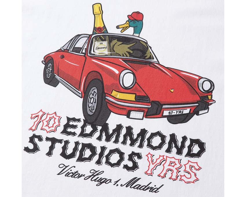 Edmmond Studios 10 Years T-Shirt Plain White 324-30-41000