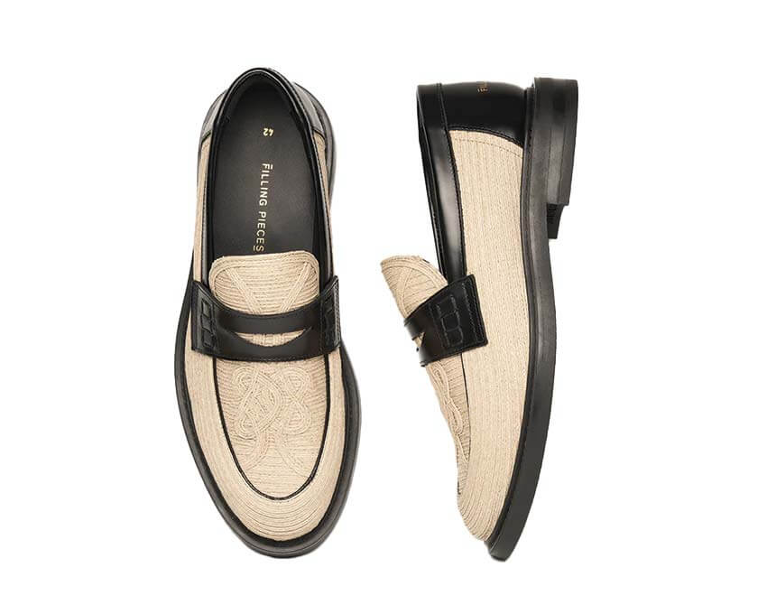 Filling Pieces Loafer Solid Raffia 112611303320-232