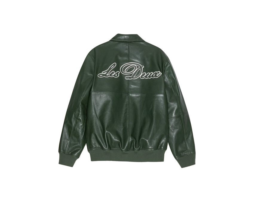 Les Deux Leather Varsity "Rifle Green"