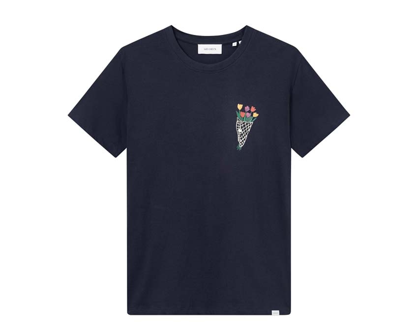 Les Deux Bouquet T-Shirt Dark Navy LDM 101196
