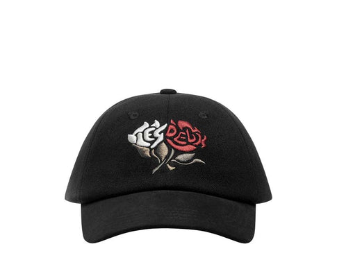 Les Deux Felipe Brushed Dad Cap Black 100100