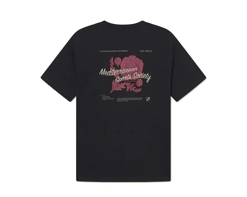 Les Deux Mediterranean T-Shirt Black LDM101211