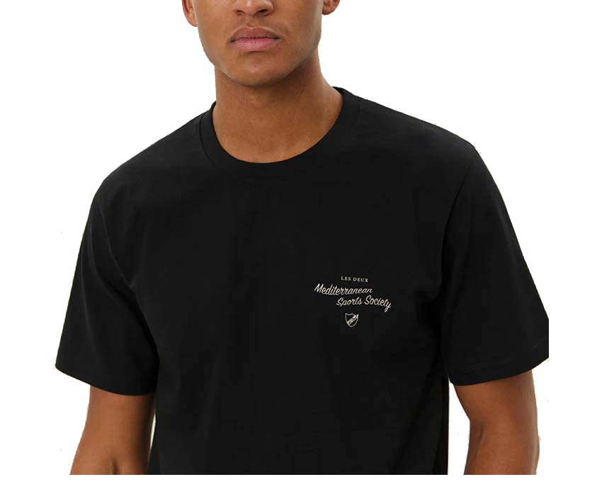 Les Deux Mediterranean T-Shirt Black LDM101211