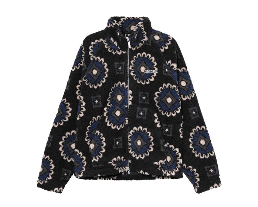 Les Deux Red Zipper Jacket 2.0 Black / Blueprint LDM610118