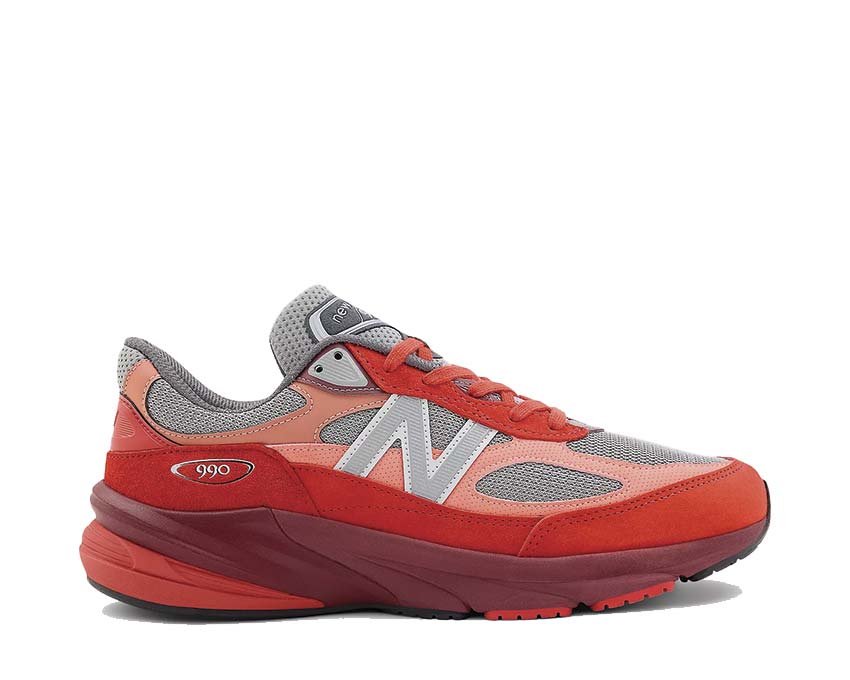 New Balance 990v6 Made in USA Molten Lava / Monarch Burgundy - Slate Grey U990RT6