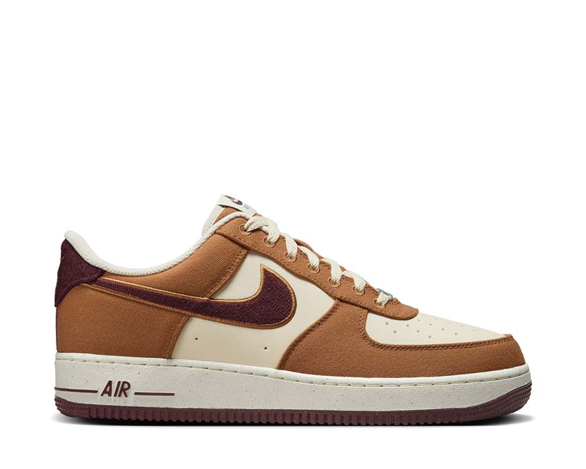 Nike Air Force 1 '07 LV8 LT British Tan / Burgundy Crush FQ8713-200