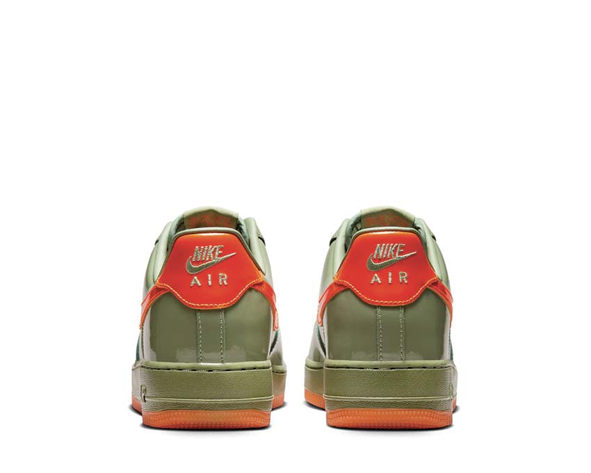 Nike Air Force 1 '07 Prm Oil Green / Safety Orange - Platinum Tint HJ9118-386