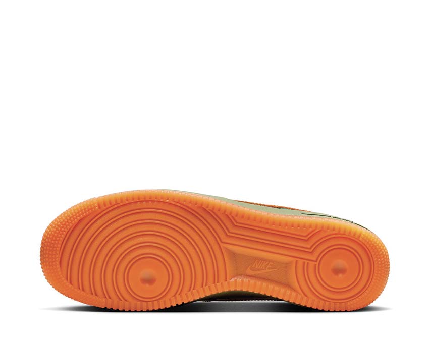Nike Air Force 1 '07 Prm Oil Green / Safety Orange - Platinum Tint HJ9118-386