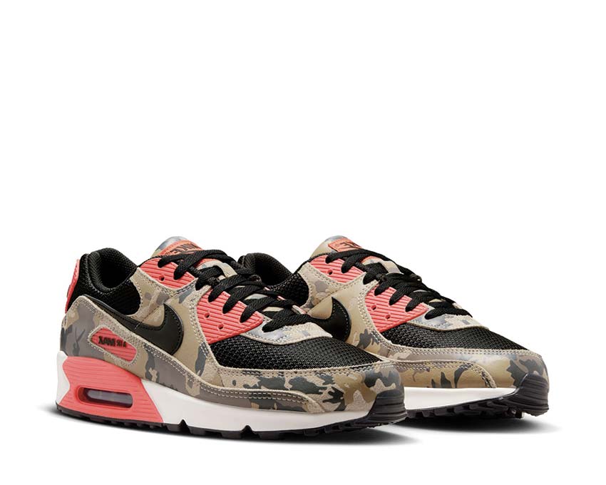 Nike Air Max 90 PRM LT Khaki / Black - Magic Ember - Mink Brown IF1721-200